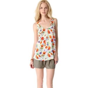 Joie Floral Silky Pocket Tank